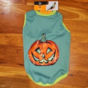 Hyde And Eek! Green and Orange Pumpkin Dog Sweatshirt